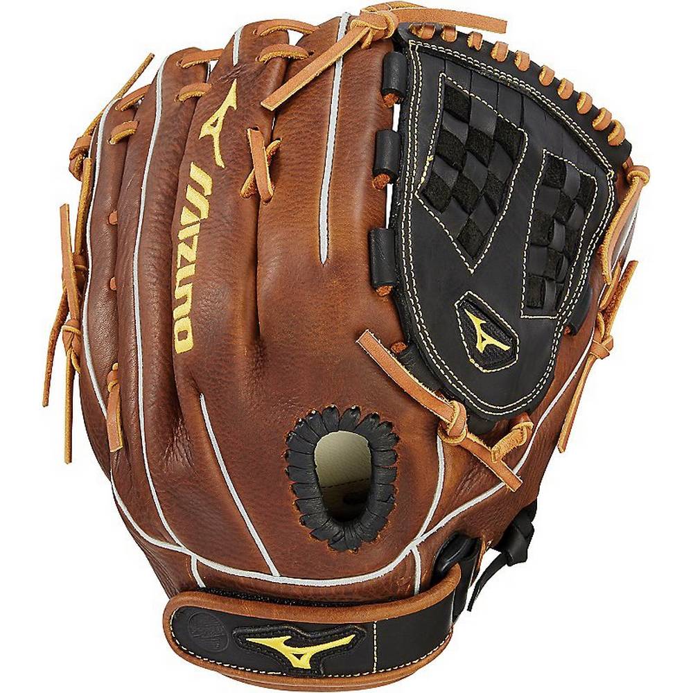 Guanti Mizuno Softball Classic Series Fastpitch 12.5" Donna - Nere/Marroni - 21580-FDKE